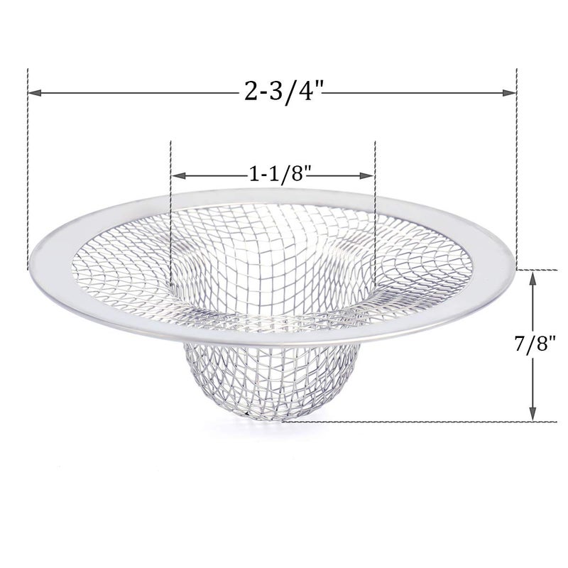 Kingrol 50 Pack Stainless Steel Sink Strainer, 2-3/4 Inch Slop Basket Filter Trap for Kitchen, Bathroom, Balcony, Floor Drain (2-3/4 Inch) - Image 5